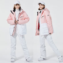 滑雪服新品女保暖加厚冬季户外防风耐磨工装单双板套装代发跨境