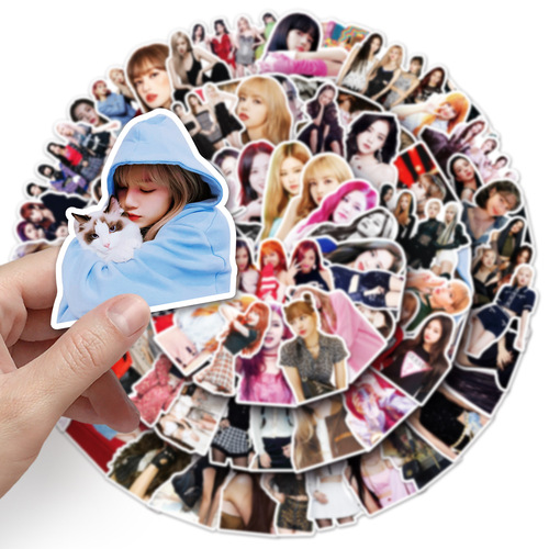 102 unique BLACKPINK sticker sheets as personalized celebrity accessories DIY phone case luggage stickers