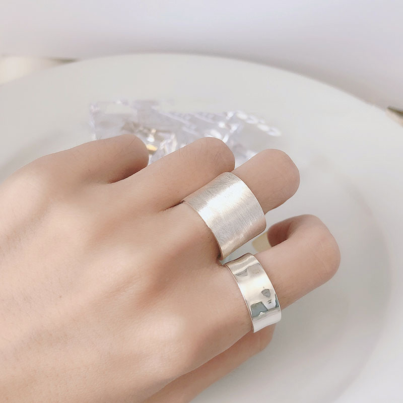 Adjustable Silver Ring Minimalist Open Design For Women Fashion_voghion.com