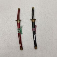 20CM迷你武士刀拆信刀迷你礼品带架 金属工艺品日本武士刀 不开刃