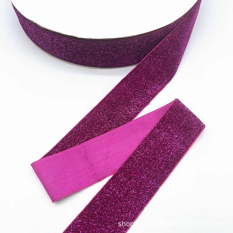 2.7 Métro / paquete de terciopelo de 38 mm boda hecha a mano cinta embalaje de regalo arco DIY decoración de fiesta Santa