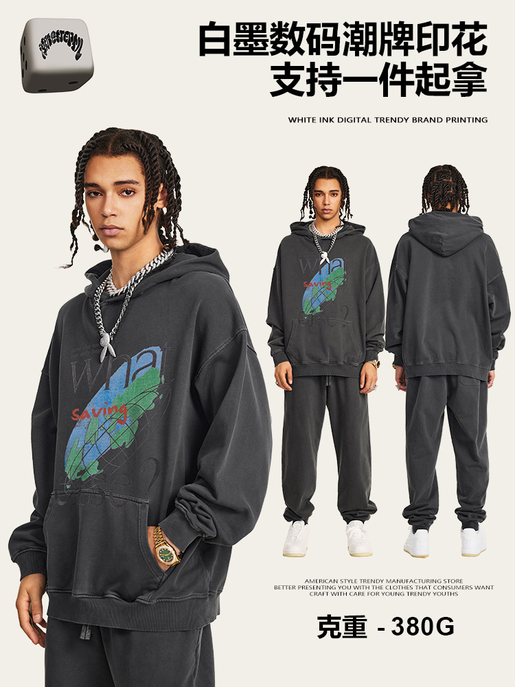 2025 otoño estilo americano de moda vintage camisa encapuchada calle pareja chaqueta de nicho suelta diseño chaqueta encapuchada moda masculina