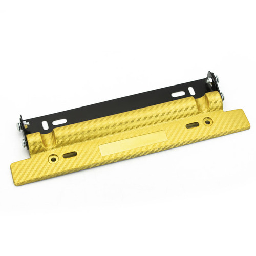 Carbon fiber license plate holder car mount with adjustable rotation angle, racing style adjustable license plate frame, hot-selling for export