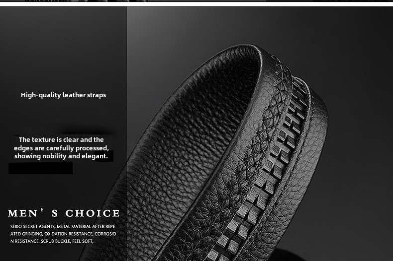 Diamond-encrusted time-to-time operation Belt Men's automatic buckle trembles live explosion casual Joker business Belt manufacturers_voghion.com