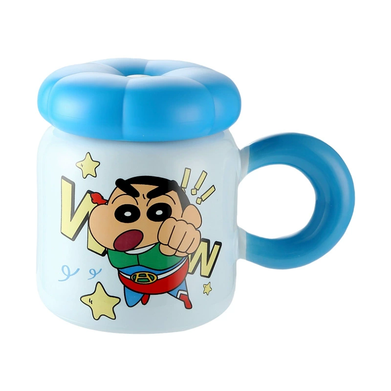 Купа Сары Кап палочка 蜡笔小新 Cup, кружка, милая керамическая водяная чашка с крышкой, красивая пара кофе чашка, сувенир оптом