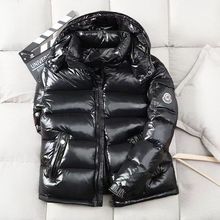 短款亮面羽绒棉服男免洗情侣韩版冬季加厚连帽外套潮流男女外套