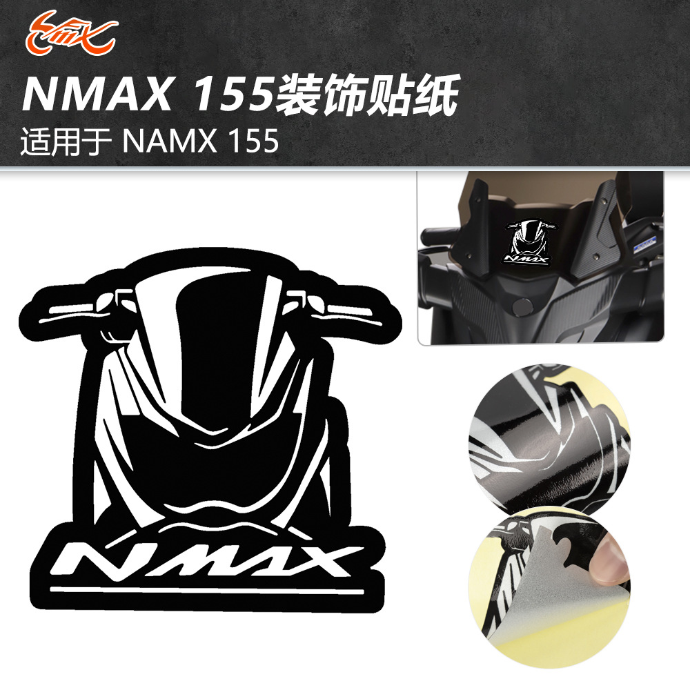 Para Yamaha N-MAX 155 NMAX155 NMAX 155 Parabrisas delantero pegatina
