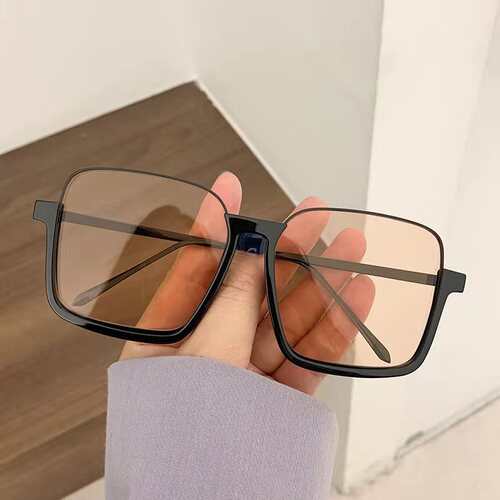 2024 new anti-blue light frame glasses, slimming without makeup, matching styling glasses, half frame, lightweight ins style