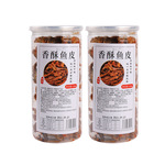 批发网红即食鱼皮油炸鳕鱼皮甜辣香脆海鲜鱼干休闲零食248g麻辣