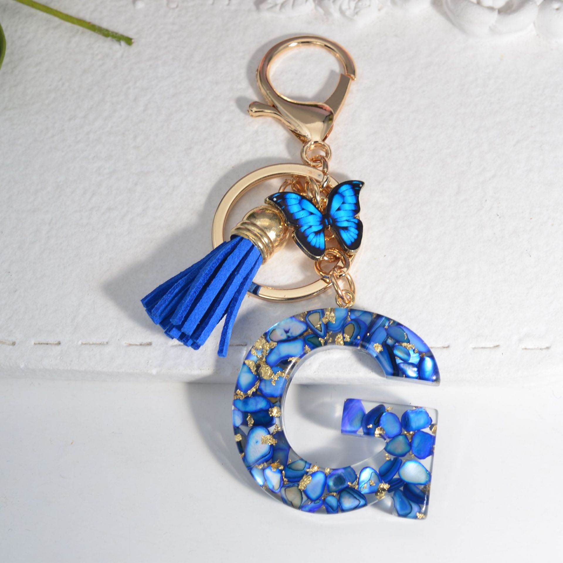 Modern Style, Simple Style Style Modern Style Simple Style Letter Resin Painted Women's Keychain