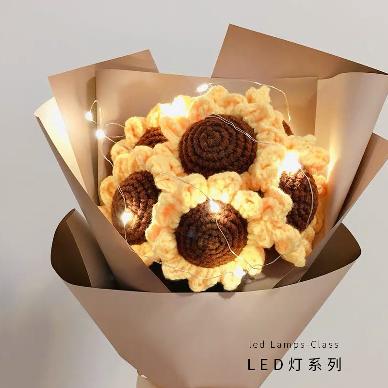 Corea del Sur electrónica LED pastel de regalo decoración colorida luz ramo flor caja deseo luz cálida flor embalaje atmósfera Luz