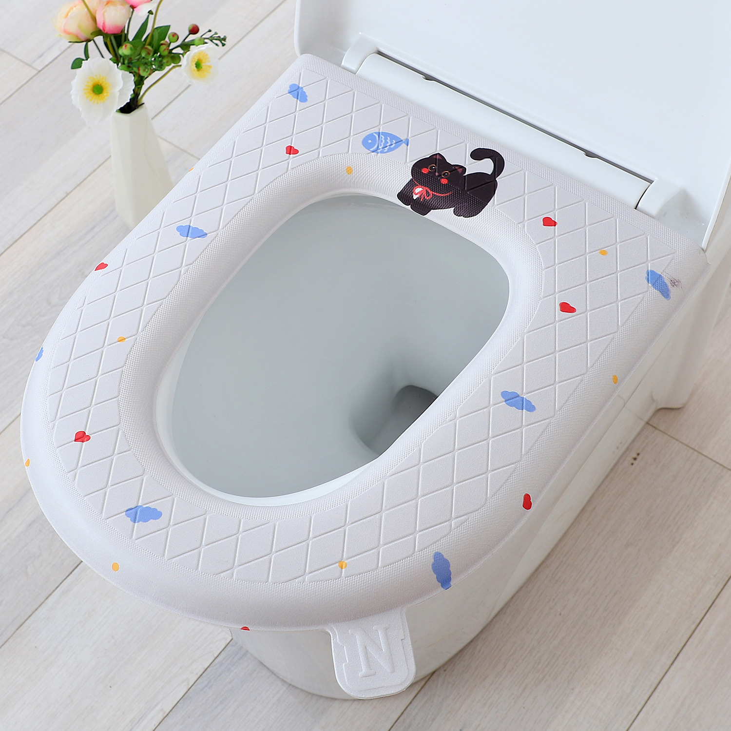 Mèo yêu màu xám lớn không thấm nước / 40*47