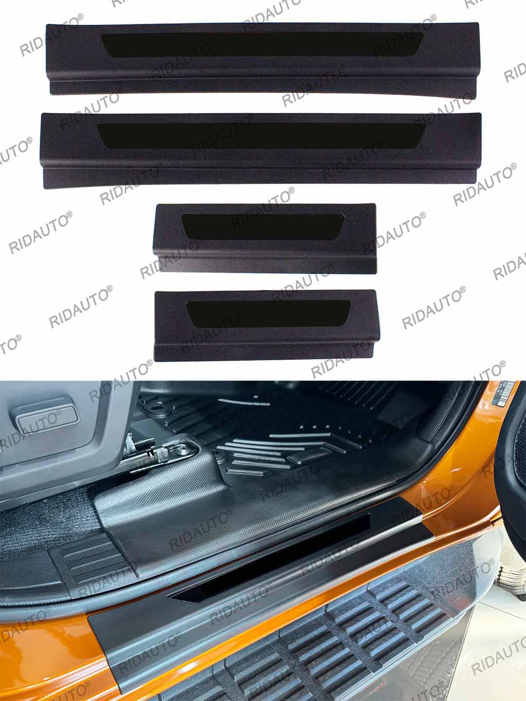 Suitable for Mitsubishi Triton L200 2023-2026 Door Sill Strip Welcome Pedal Threshold Plate Protection Trim