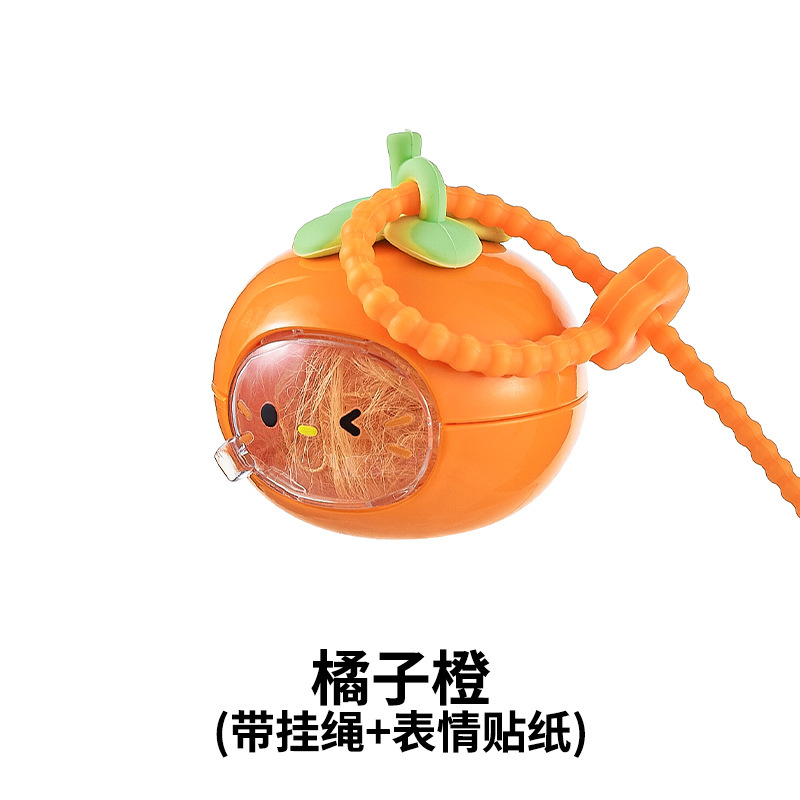 新款宠物毛发收纳挂件猫狗玩具透明宠物纪念钥匙扣防尘盒包包挂饰|undefined