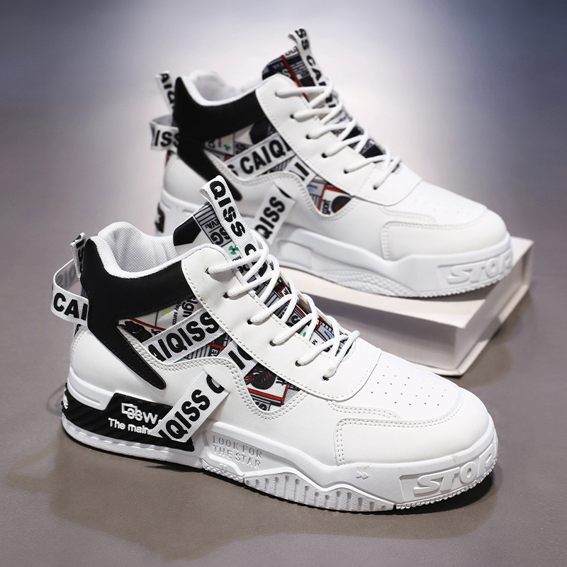 Mid-help casual men's shoes fashion Joker thick-soled sneaker autumn new light trend men's father shoes wholesale Mid-help casual men's shoes fashion Joker thick-soled sneaker autumn new light trend men's father shoes wholesale