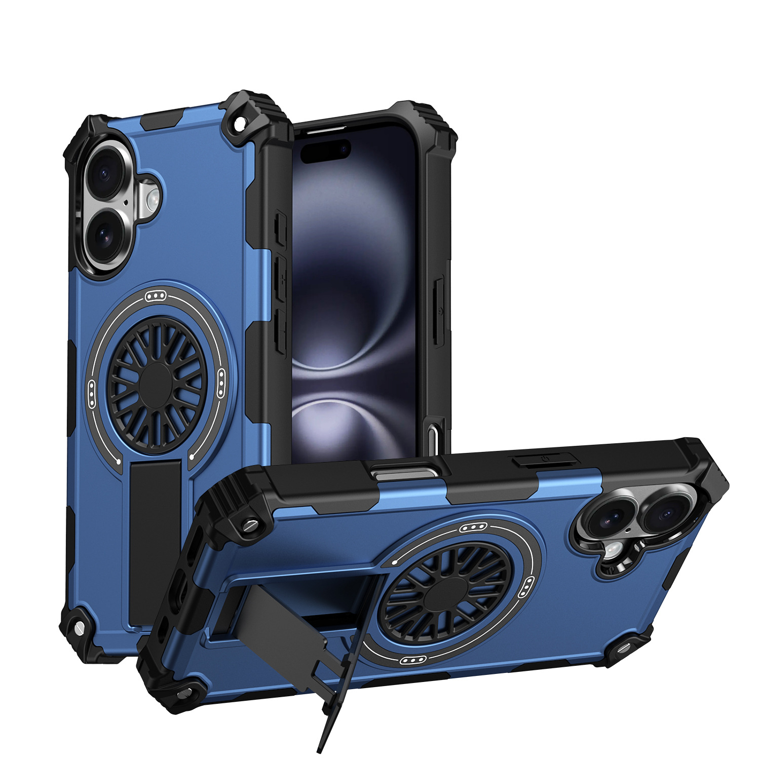 Funda para teléfono móvil de la serie Guardian IP16 IP15 fuerte magnético IP14 serie soporte de coche de carga inalámbrica giroscopio giratorio