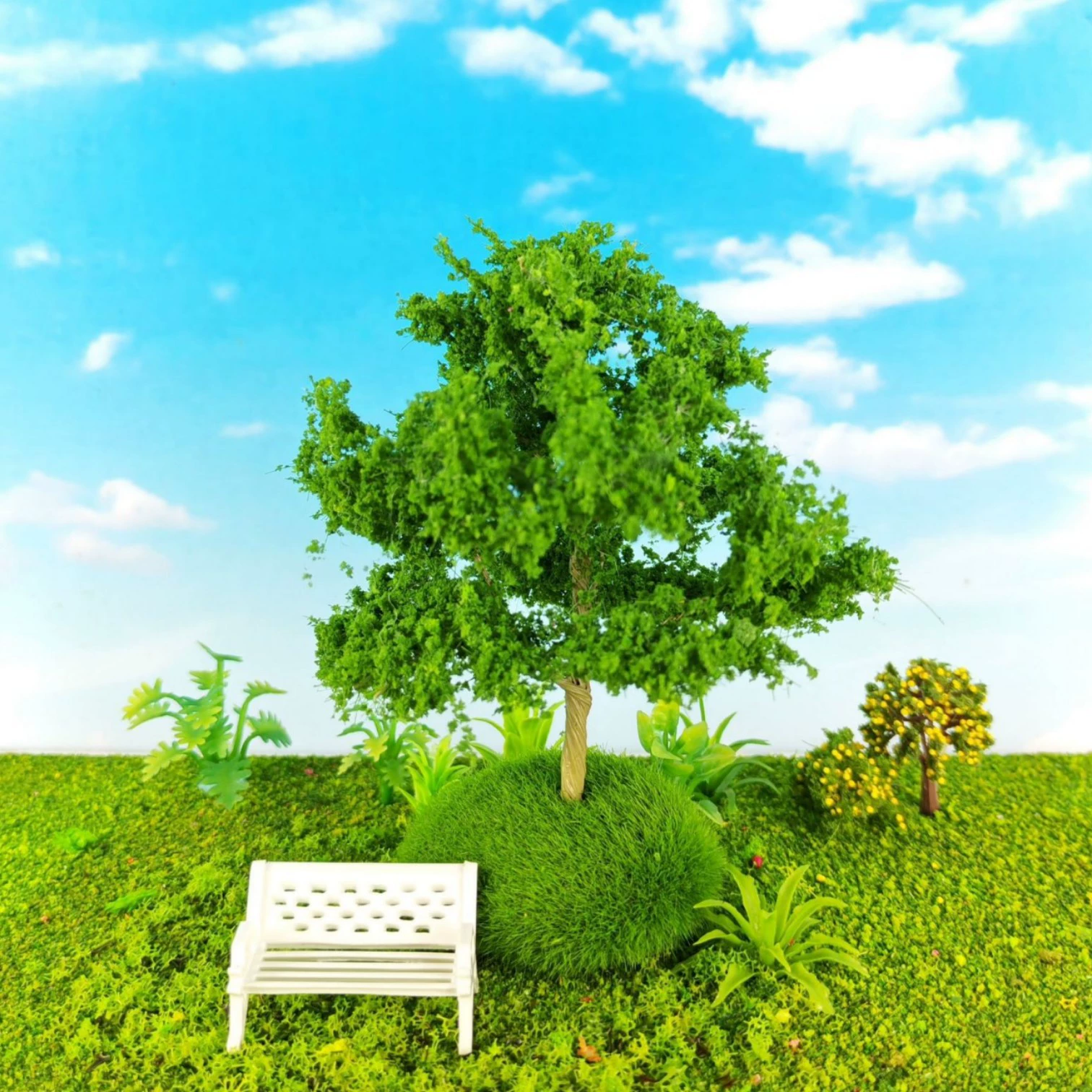 Архитектурная модель песочного стола, модель дерева, мха, суккулента, микроландшафтное украшение, проволочное дерево - основание