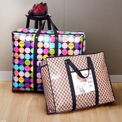 メーカー卸売り引っ越し袋オックスフォード布袋大容量防水荷物袋漫画蛇皮編み梱包袋