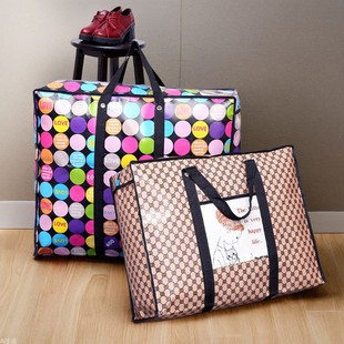 Factory wholesale moving bag Oxford cloth bag large capacity waterproof luggage bag cartoon snakeskin woven packing bag