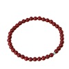 Organic natural ore, turquoise birthday charm natural stone, round beads, bead bracelet, cinnabar