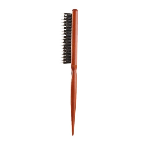 Pig bristle three-row comb hair style, evening dress hair style, three-row hat comb, hair styling comb, fluffy pointed tail comb