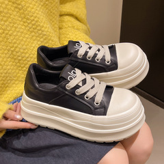 厚底松糕小白鞋女2025春秋季新款甜酷百搭小个子增高休闲运动板鞋