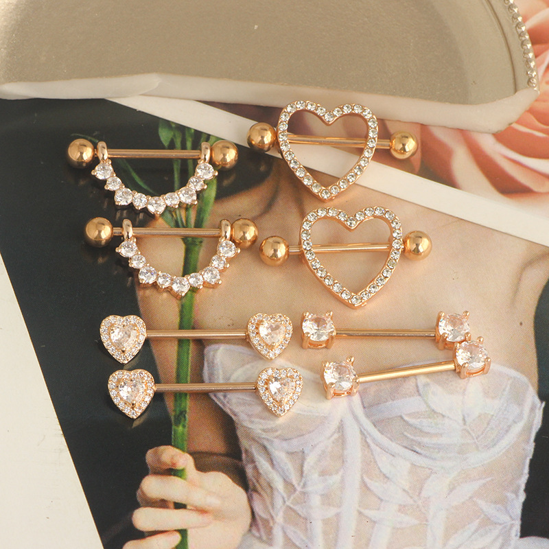 Labret piercing jewelry detail image