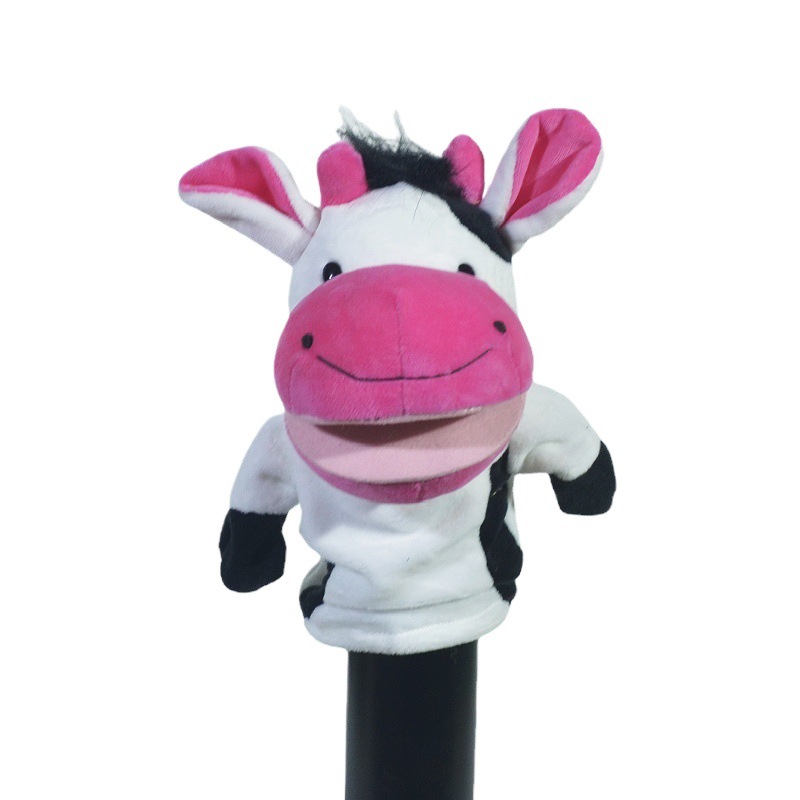 Muñeca de mano animal de boca abierta de dibujos animados muñeca interactiva entre padres e hijos