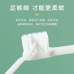 New soft-bristle fine-bristle small head individually packaged cute dinosaur cartoon infant household toothbrush wholesale