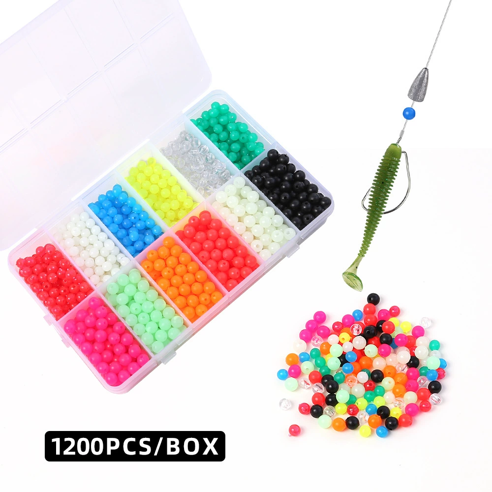 1200 шт./кор., стопорные бусины для рыбалки, предотвращающие столкновения, не повреждая леску, рыболовные снасти, стопорные бусины, трансграничные аксессуары