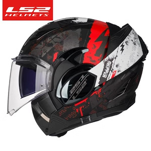 LS2 motocicleta casco completo cubierta trasera Flip casco de exposición hombres y mujeres personalidad motocicleta carreras Doble espejo casco completo FF900