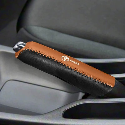 Sürətlər qutusu və əl tormozu başlıqları Cover for Toyota Corolla - toyota-handbrake-cover-brown
