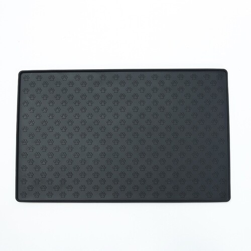 Large Silicone Pet Feeding Mat, Easy to Clean, Foldable Pet Bowl Mat for Cats and Dogs, Non-Slip and Waterproof Pet Mat