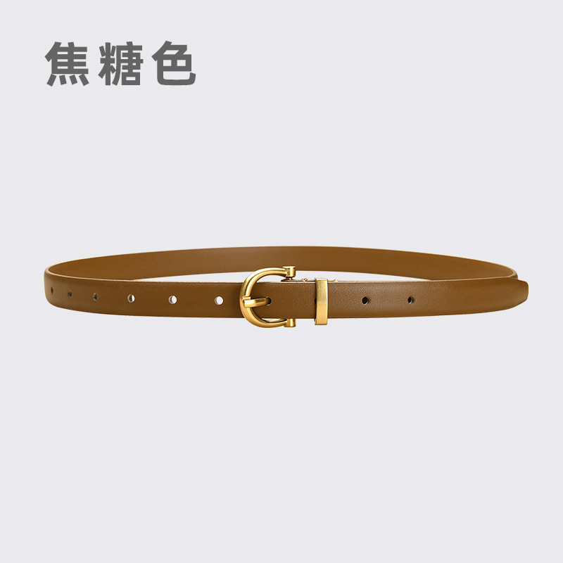 真皮腰带女复古女款皮带简约百搭时尚牛仔裤西裤女士牛皮厂家批发|undefined