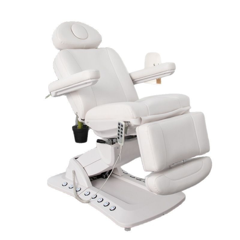 Cama de belleza elevadora eléctrica, cama de masaje giratoria, sala de belleza, cama de tatuaje, cama de fisioterapia multifuncional y multiángulo