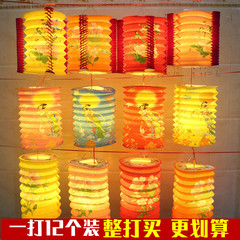 中秋灯饰节传统纸灯笼商场店内装饰场地场景布置儿童手提古风宫灯