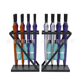 定制亚马逊雨伞收纳架Z型酒店门口雨伞架长伞折叠短伞湿伞置物架