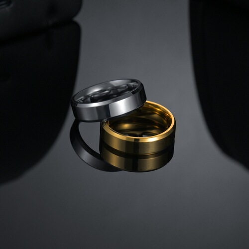 Cross-border supply, simple and fashionable 6MM stainless steel men's ring, European and American popular jewelry source factory wholesale