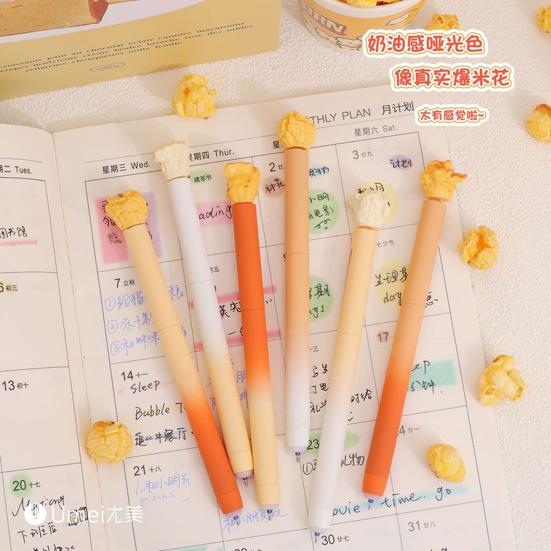Youmei 3222 ポップコーンツイスト消去可能なブルーペン高価値クリエイティブ学生書き込み回転コア消去可能なペン|undefined