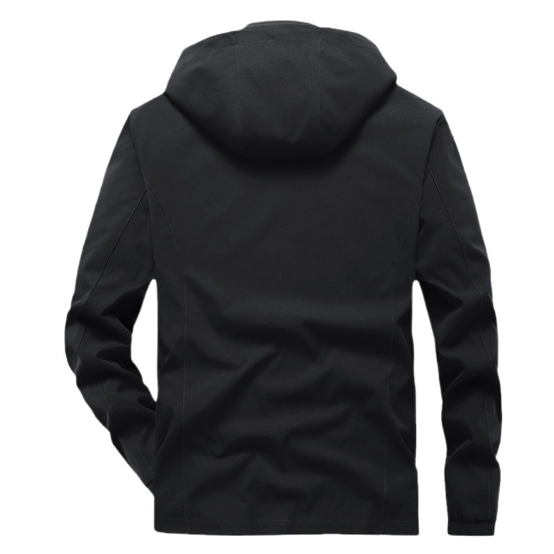 Imágenes de varios grupos de otoño casuales chaqueta con capuz para hombres deportes sueltos hombres de mediana edad guapo en ropa