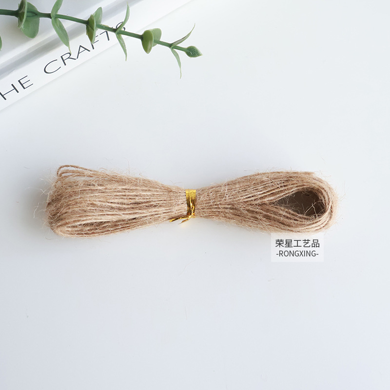 Cuerda de cáñamo Cuerda de cáñamo de bricolaje Cuerda hecha a mano de alta calidad Cuerda de cáñamo de grosor natural Adornos artesanales Cuerda de encuadernación colgante al por mayor image 14