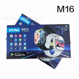 M16智能手表5G全网通SIM谷歌商店APP顶配版S11 Plus蜂窝板视频通