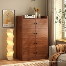 加厚收纳柜加固矮柜客厅储物柜卧室靠墙书柜家用落地置物柜橱柜厂