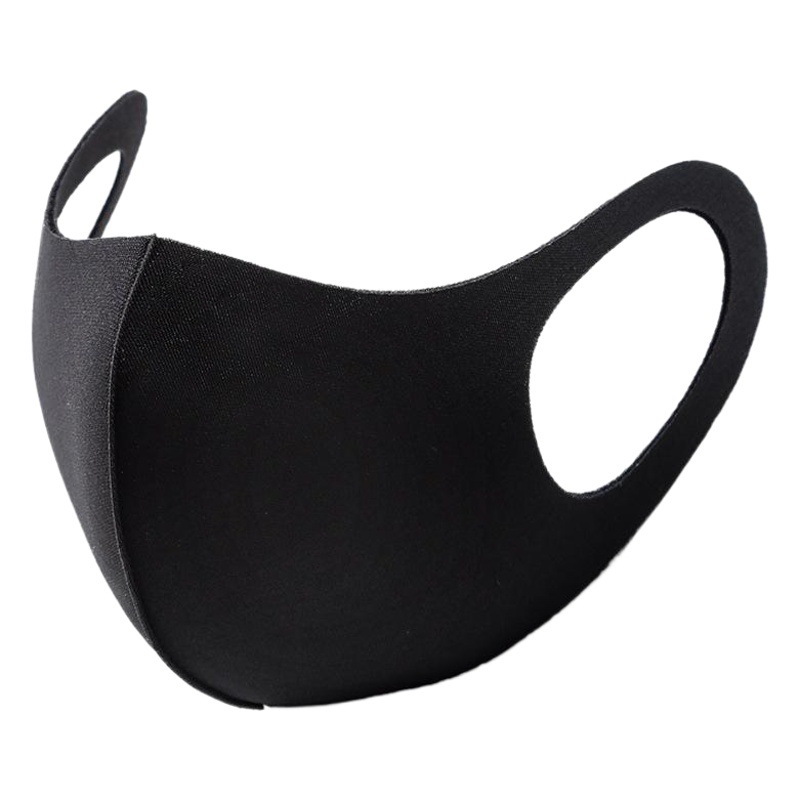 Mask Men and Women Star Internet Celebrous Summer Three-dimensional Fashion Black Knitted Dust-proof Breathable Cotton Ice Silk Sunscreen Washable