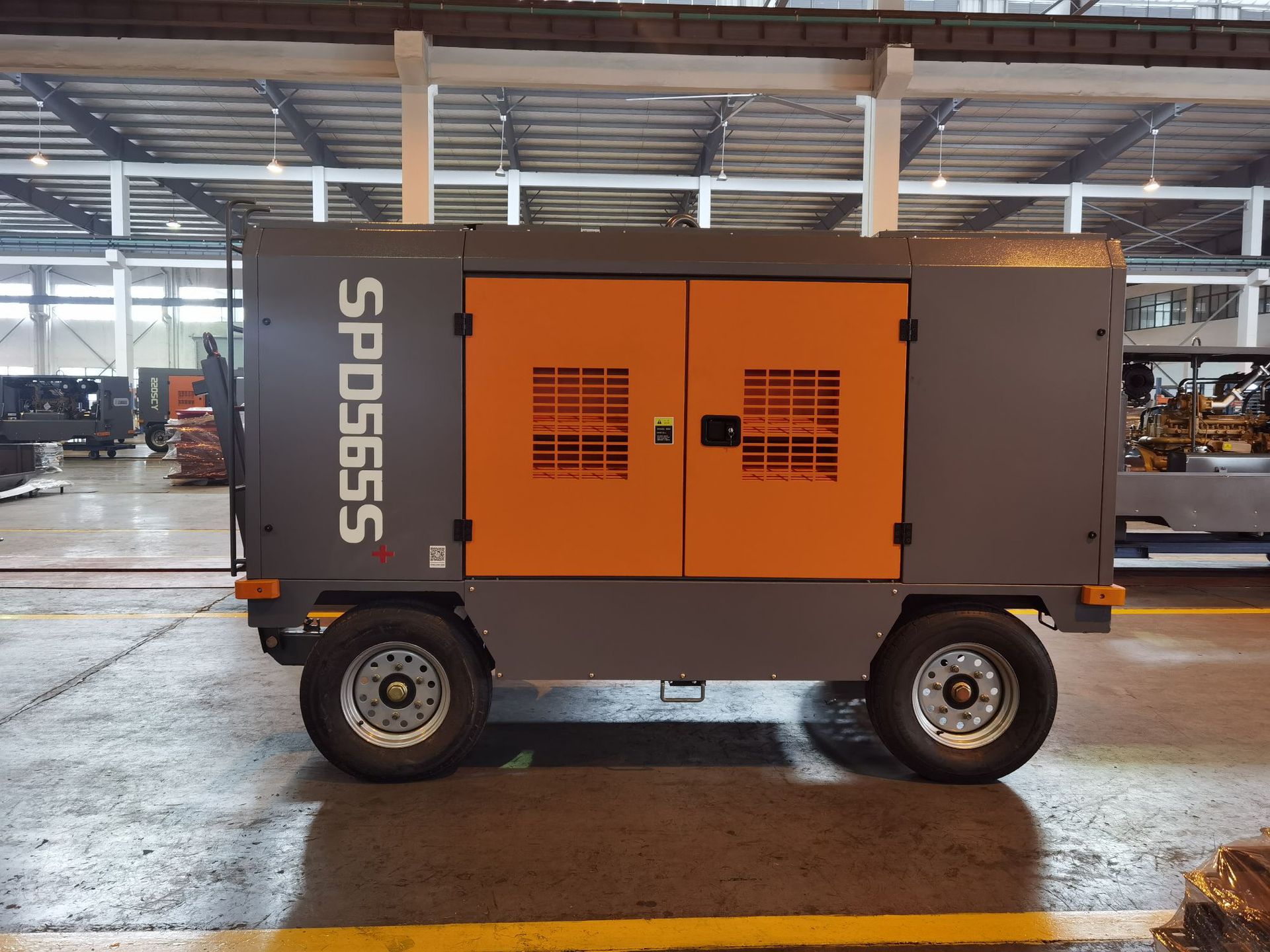 Zhigo SPD four-wheel trailer diesel mobile screw air compressor 17‑30 cubic meters diesel air compressor