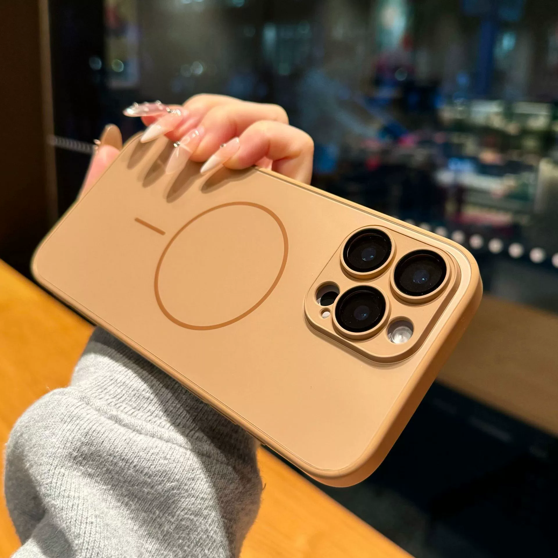 Совместимый матовый стеклянный чехол для телефона Apple, iPhone16, 16promax