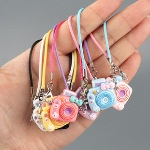 Dollhouse Dollhouse Mini Pendant Model Cartoon Small Camera Bow Hanging Neck Accessories Doll Accessories