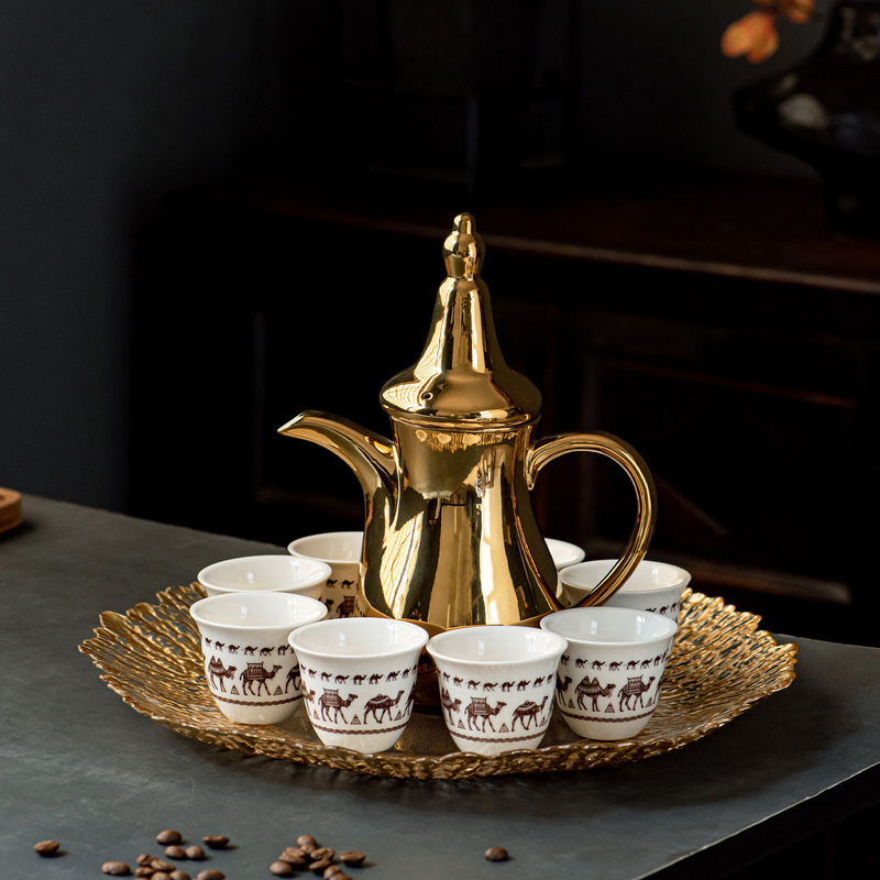 70ml Set of 6 Sets of 12 Camel-Themed Middle Eastern Mini Kawa Small Arabic Ethiopian Ceramic Coffee Cups 70ml Set of 6 Sets of 12 Camel-Themed Middle Eastern Mini Kawa Small Arabic Ethiopian Ceramic Coffee Cups