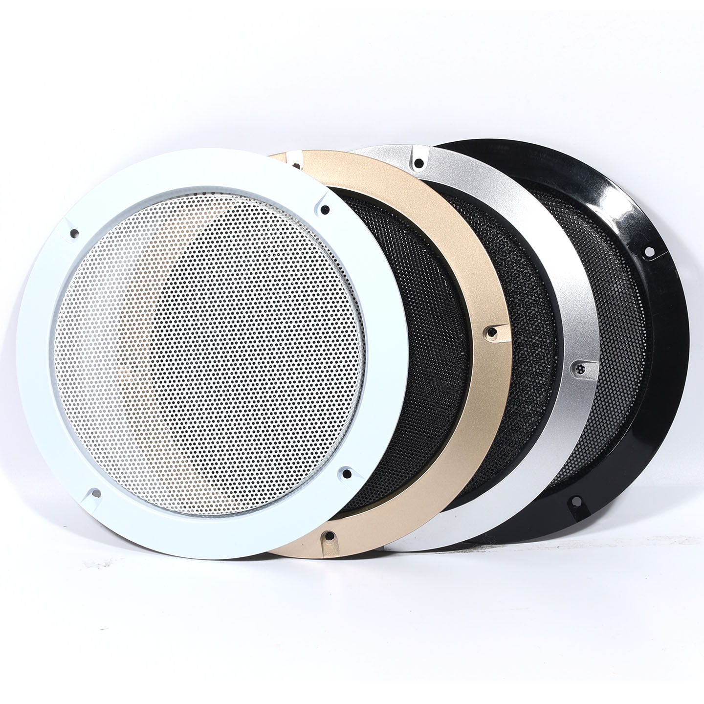6 # Black Speaker Grille 2-Inch 3-Inch 4-Inch 5-Inch 6-Inch 8inch 10inch Subwoofer Mesh Cover with Screws New Product