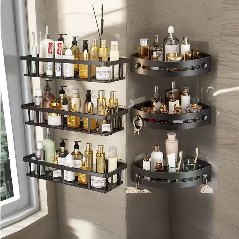 Bathroom Triangle Storage Rack Bathroom Storage Rack Toilet Storage Rack Punch-Free Storage Rack Towel
